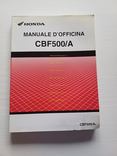 HONDA CBF 500 A 2004 manuale officina ITALIANO originale