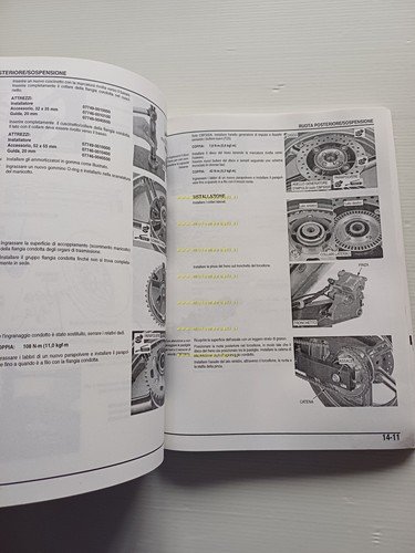 HONDA CBF 500 A 2004 manuale officina ITALIANO originale