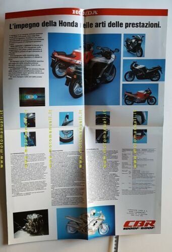 Honda CBR 1000 F - 600 F 1987 1a serie …