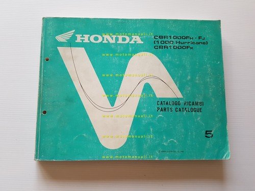 HONDA CBR 1000 F - Hurricane 1988 catalogo ricambi italiano …