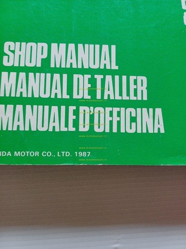 HONDA CBR 1000 F 1987 manuale officina ITALIANO inglese spagnolo …
