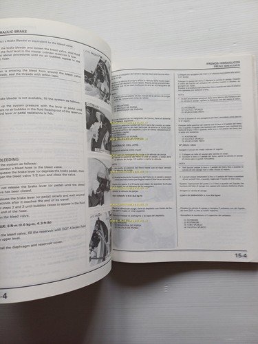 HONDA CBR 1000 F 1987 manuale officina ITALIANO inglese spagnolo …