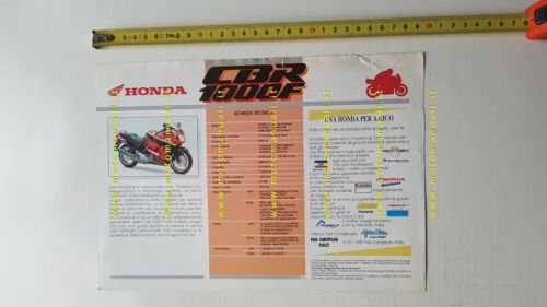 Honda CBR 1000 F 1991 depliant ITALIANO originale brochure moto