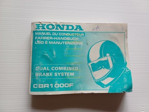 Honda CBR 1000 F 1992-93 manuale uso manutenzione libretto originale …