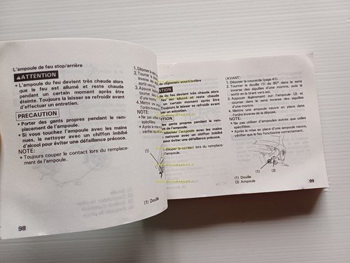 Honda CBR 1000 F 1992-93 manuale uso manutenzione libretto originale …