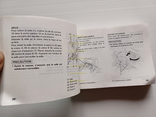 Honda CBR 1000 F 1992-93 manuale uso manutenzione libretto originale …