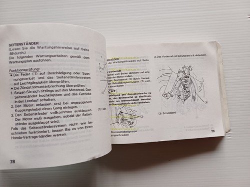 Honda CBR 1000 F 1992-93 manuale uso manutenzione libretto originale …