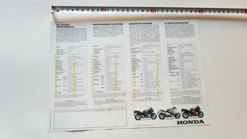 Honda CBR 1000 F 1993 depliant ITALIANO moto originale brochure