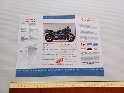 Honda CBR 1000 F 1994 depliant ITALIANO moto originale