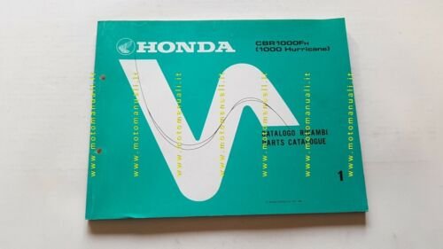 Honda CBR 1000 F Hurricane 1986 catalogo ricambi originale spare …