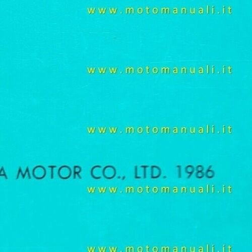 Honda CBR 1000 F Hurricane 1986 catalogo ricambi originale spare …