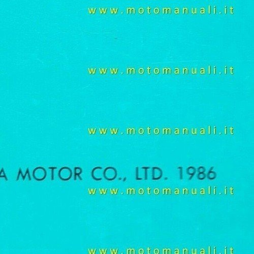 Honda CBR 1000 F Hurricane 1986 catalogo ricambi originale spare …