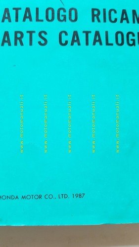 Honda CBR 1000 F Hurricane 1987 catalogo ricambi originale spare …