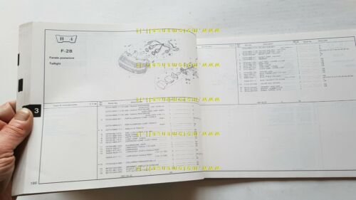 Honda CBR 1000 F Hurricane 1987 catalogo ricambi originale spare …