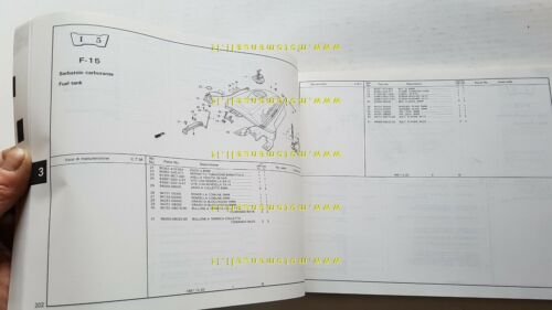 Honda CBR 1000 F Hurricane 1987 catalogo ricambi originale spare …