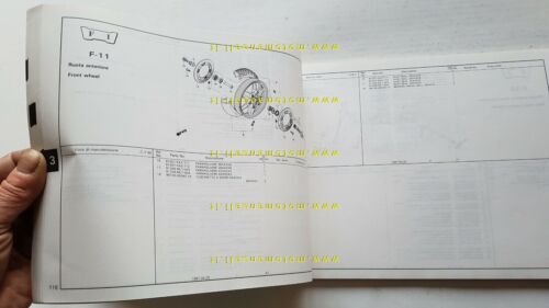 Honda CBR 1000 F Hurricane 1987 catalogo ricambi originale spare …