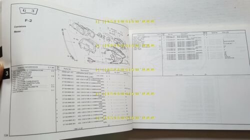 Honda CBR 1000 F Hurricane 1987 catalogo ricambi originale spare …