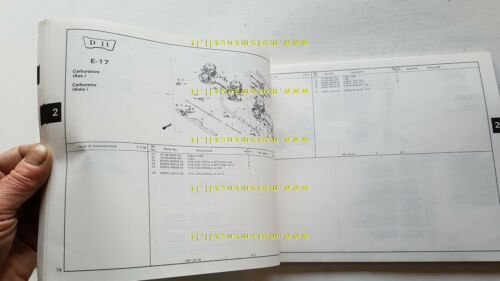 Honda CBR 1000 F Hurricane 1987 catalogo ricambi originale spare …