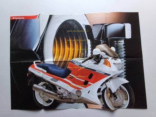 HONDA CBR 1000 F + produzione moto 1989 depliant POSTER …