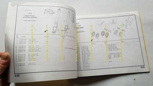 HONDA CBR 1000 RR 2005 Racing Kit catalogo ricambi manuale …