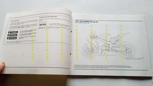 HONDA CBR 1000 RR 2008 Racing Kit catalogo ricambi manuale …