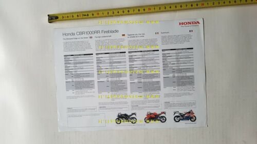 Honda CBR 1000 RR Fireblade 2004 depliant originale moto italiano …