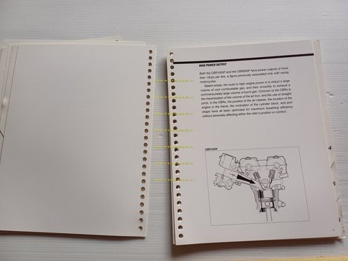 Honda CBR 100F - CBR 600 F 1987 presentazione cartella …