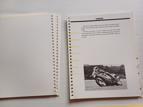 Honda CBR 100F - CBR 600 F 1987 presentazione cartella …