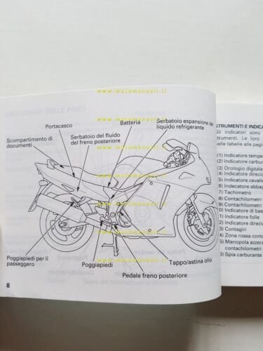 Honda CBR 1100 XX 1997 manuale uso originale ITALIANO OLANDESE …
