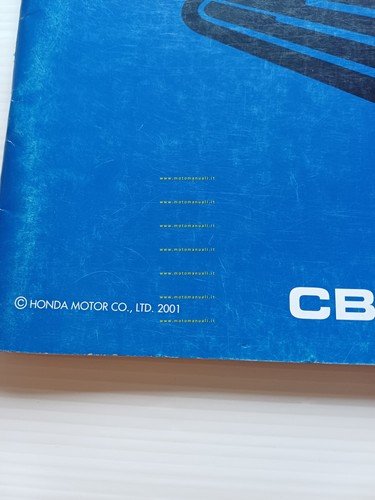Honda CBR 1100 XX VARIANTI 2001 manuale officina ITALIANO originale