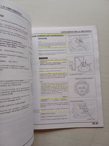 Honda CBR 1100 XX VARIANTI 2001 manuale officina ITALIANO originale