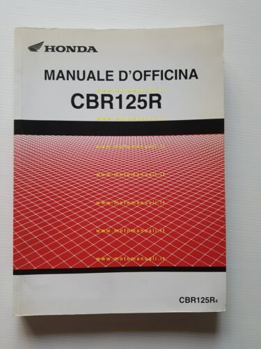HONDA CBR 124 R 2003-04 manuale officina italiano originale