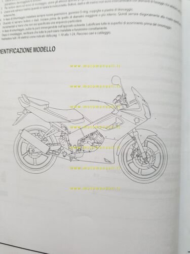 HONDA CBR 124 R 2003-04 manuale officina italiano originale