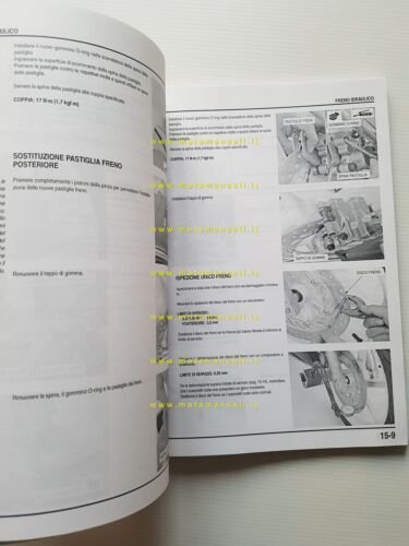 HONDA CBR 124 R 2003-04 manuale officina italiano originale