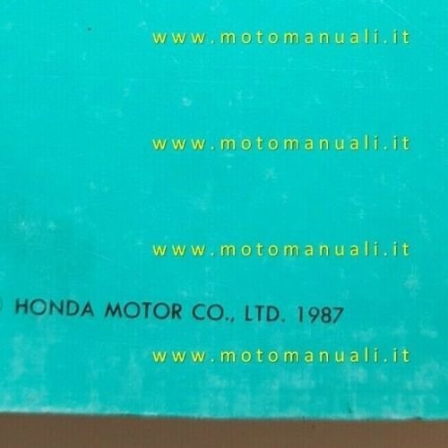 Honda CBR 500 - 600 F -Hurricane 1987 catalogo ricambi …