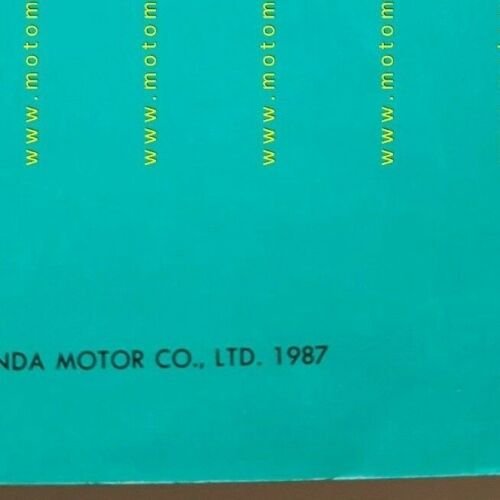Honda CBR 500 -600 F - Hurricane 1987 catalogo ricambi …