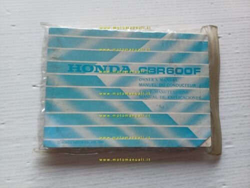 Honda CBR 600 F 1986-87 manuale uso manutenzione moto owner's …