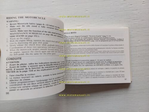 Honda CBR 600 F 1986-87 manuale uso manutenzione moto owner's …