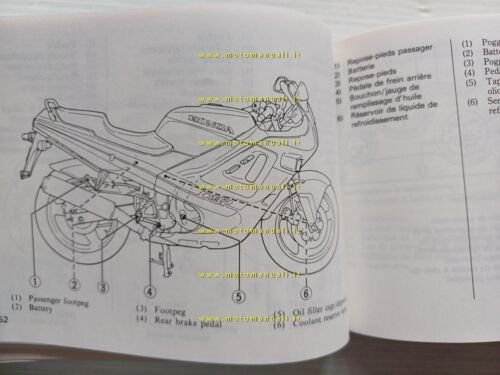 Honda CBR 600 F 1986-87 manuale uso manutenzione moto owner's …