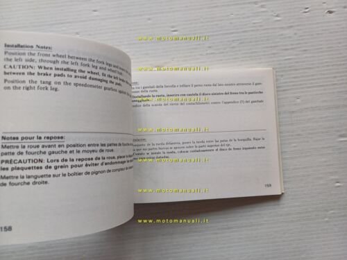 Honda CBR 600 F 1986-87 manuale uso manutenzione moto owner's …