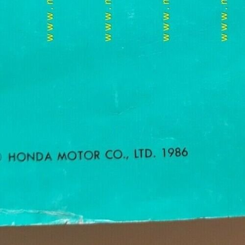 Honda CBR 600 F 1986 catalogo ricambi originale spare parts …