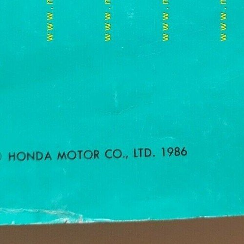 Honda CBR 600 F 1986 catalogo ricambi originale spare parts …