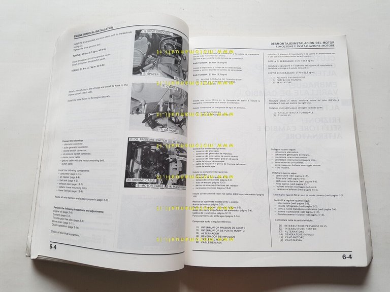 HONDA CBR 600 F 1987 manuale officina originale ITALIANO workshop …