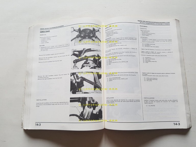 HONDA CBR 600 F 1987 manuale officina originale ITALIANO workshop …