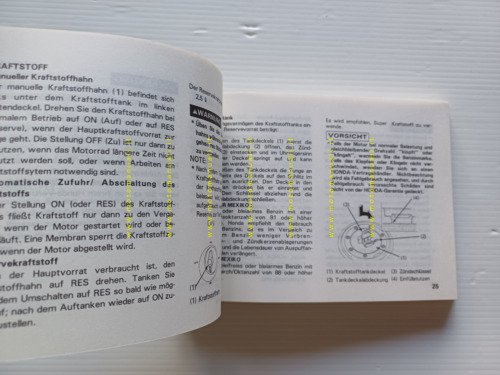 Honda CBR 600 F 1990-91 manuale uso libretto istruzioni originale …