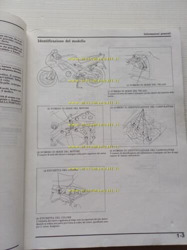 Honda CBR 600 F 1990 manuale officina riparazione italiano originale