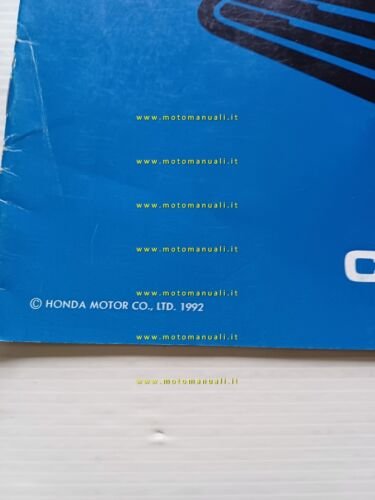 Honda CBR 600 F 1992 aggiornamento SUPPLEMENTO manuale officina originale