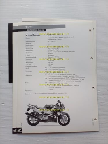 Honda CBR 600 F 1997 presentazione per la rete vendita …