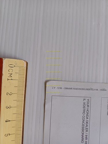 Honda CBR 600 F 1998 depliant italiano originale