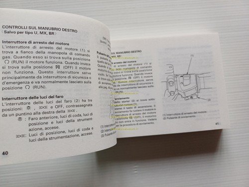 Honda CBR 600 F 1999 manuale uso manutenzione originale italiano